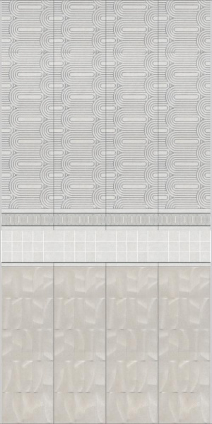 Декор Kerama Marazzi Милан Безана серый светлый мозаичный 25x25x9, MM12136