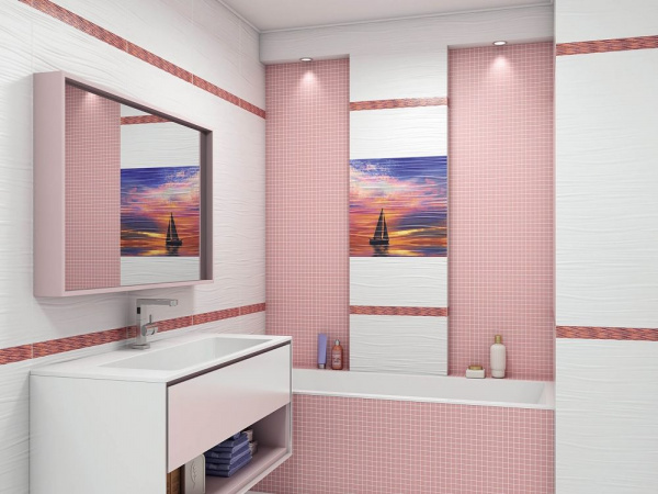 Бордюр Kerama Marazzi Тиррено 60х5,5 розовый AD\B256\11000R