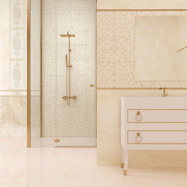 Бордюр Eurotile Ceramica RIMINI 482 12,5*30 (центр)