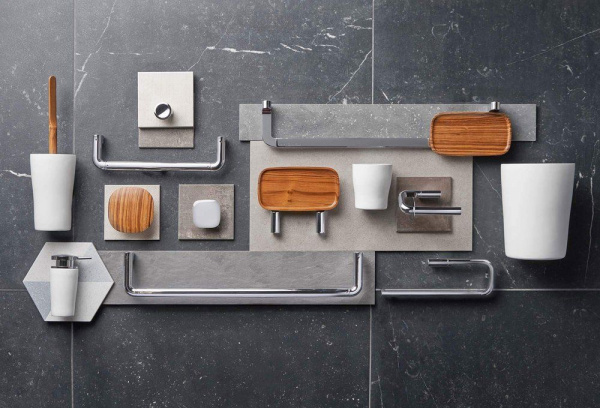 Полочка для аксессуаров Vitra Eternity by Sebastian Conran, глянцевый хром,светлое дерево, A44882