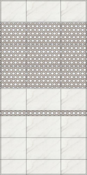 Бордюр Kerama Marazzi 25х5,5 Багет Гран Пале серый BLE008