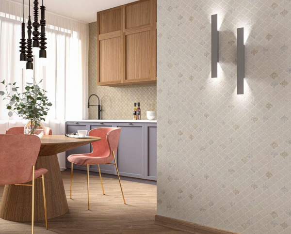 Обои виниловые Kerama Marazzi Арабески мотив, бежевый, KM5202