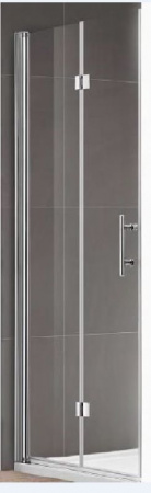 Душевая дверь Cezares Eco 90*195, прозрачное стекло, хромированный профиль, ECO-O-45/45-C-Cr