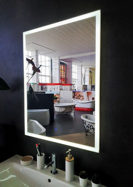 Зеркало Aqua de Marco Сиена 50*70 см, с LED-подсветкой, сенсорный выключатель, Sien50/70