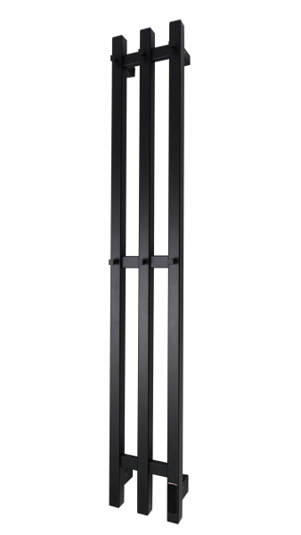 Полотенцесушитель электрический Grois TRIO GR-128 190х1200 П3 black mat R