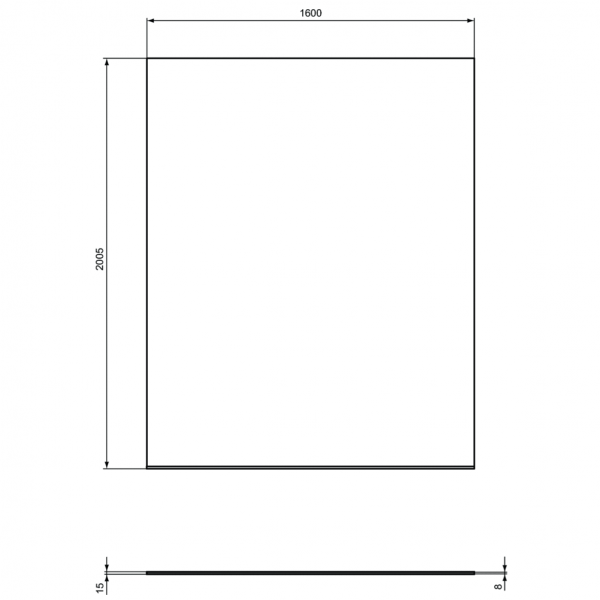 Душевая стенка Ideal Standard I.Life WetRoom Dual 160 см, T4878EO