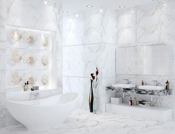 Керамическая плитка настенная Eletto Ceramica CALACATTA LIGHT STRUTTURA 24,2*70,0 1с, 506901101