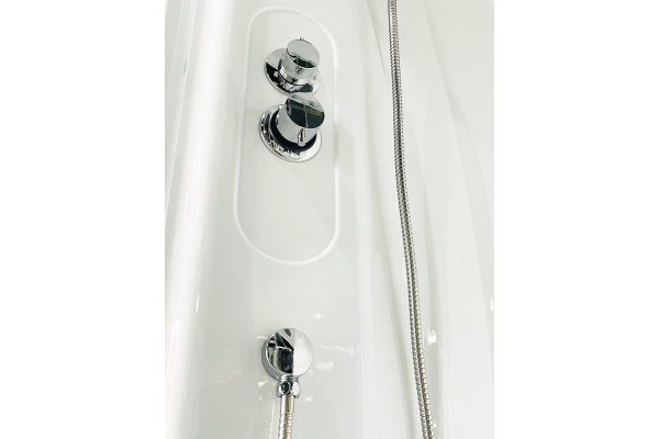 Гидромассажный бокс Royal Bath 90х90х217, матовое стекло, белый профиль, RB 90BK2-M