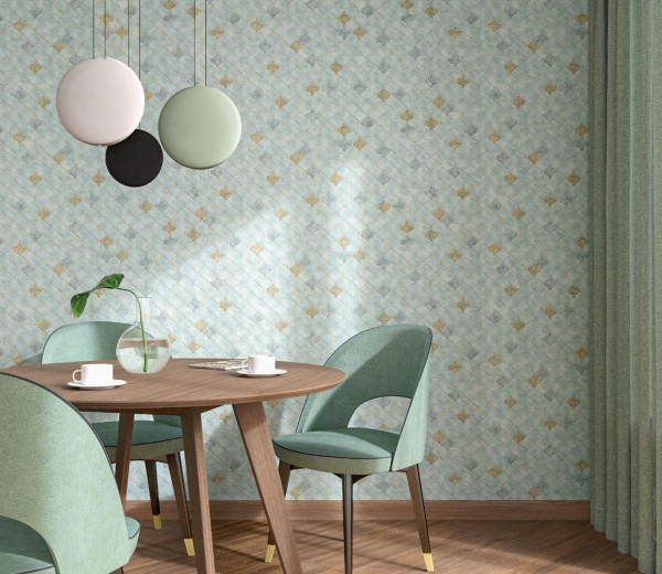 Обои виниловые Kerama Marazzi Арабески мотив, бежевый светлый, KM5201