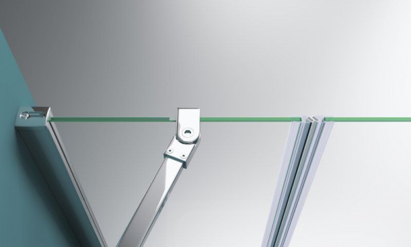 Душевая дверь BelBagno 1650x1950, прозрачное стекло, хромированный профиль, ETNA-B-11-100+70-C-Cr