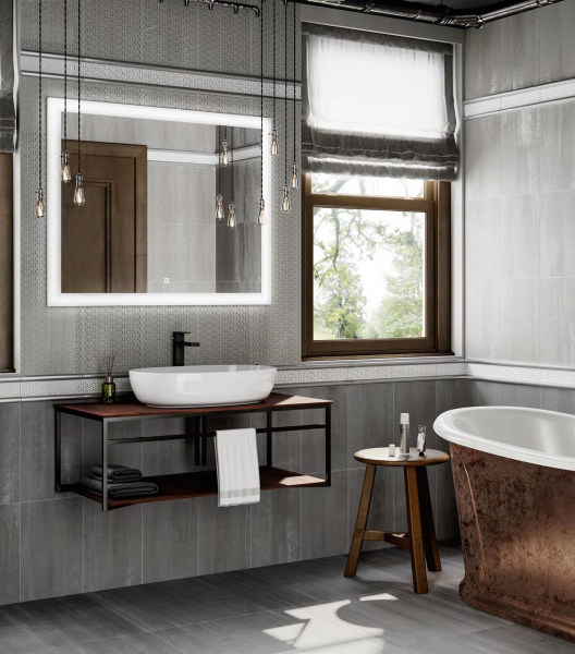 Керамическая плитка настенная Kerama Marazzi Милан Ломбардиа серый темный 25x40x8, 6399