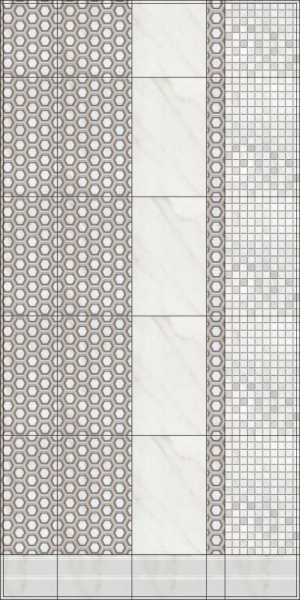 Плитка настенная Kerama Marazzi 25*40 Гран Пале белый 6343