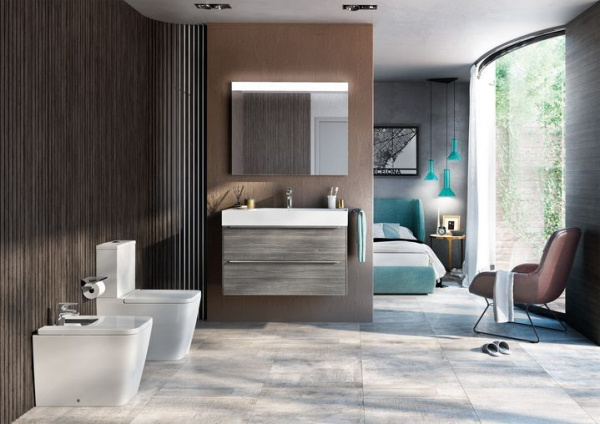Биде напольное Roca INSPIRA SQUARE, квадратное 560 мм, 7.3575.3.700.0