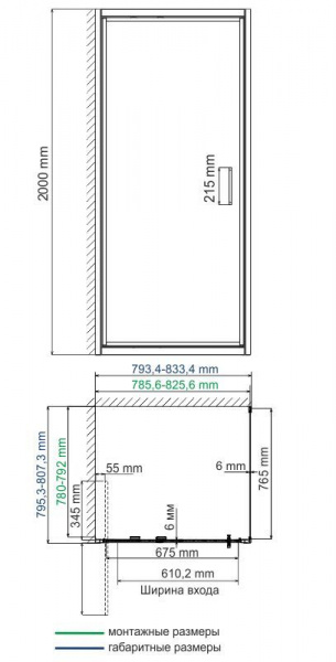 Душевая кабина WasserKRAFT Salm, 27I02