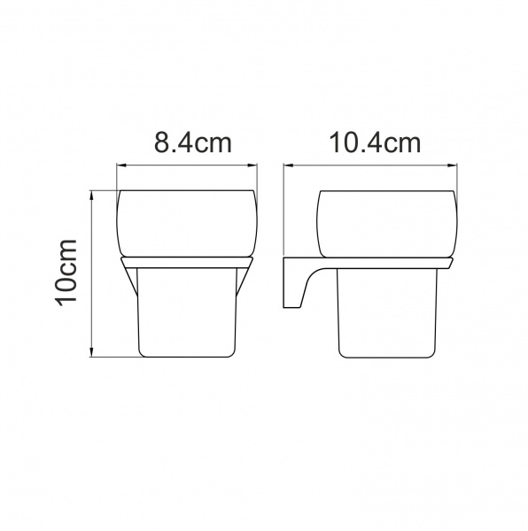 Стакан WasserKRAFT Aisch K-5900, K-5928