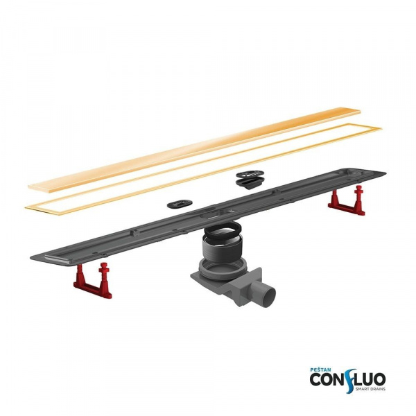 Душевой лоток Pestan Confluo Premium Line 650 Gold, 13100053