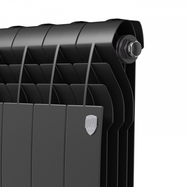 Радиатор биметаллический Royal Thermo BiLiner 350 /Noir Sable - 6 секций, черный графитовый, RTBNS35