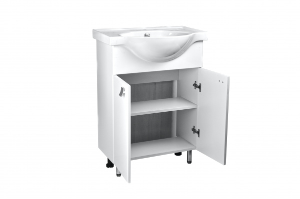 Тумба Loranto София 60 с раковиной Teo 60 (Китай)(600х840х430) 2 места, CS00073483