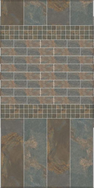 Декор Kerama Marazzi Рамбла коричневый мозаичный 25x25, MM12132
