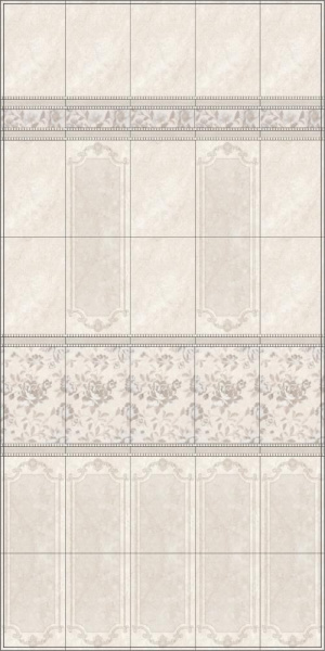 Плитка настенная Kerama Marazzi Лютеция 20х30 беж темный панель 8302