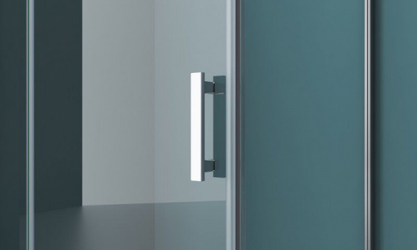 Душевая кабина BelBagno Kraft 1000x800x1950, прозрач стекло, хром левый, KRAFT-AH-12-100/80-C-Cr-L