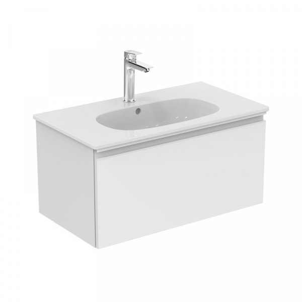 Раковина Ideal Standard TESI Vanity, 80 см, белый шёлк, T3509V1