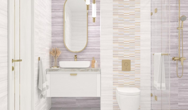 Бордюр Alma Ceramica Металлик Глосси Голд / Metallic Glossy Gold 12*500*9, BWM51MET808