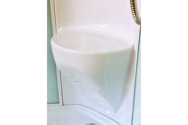 Гидромассажный бокс Royal Bath 90х90х217, белое/матовое стекло, хромированный профиль, RB 90HP6-WC-С