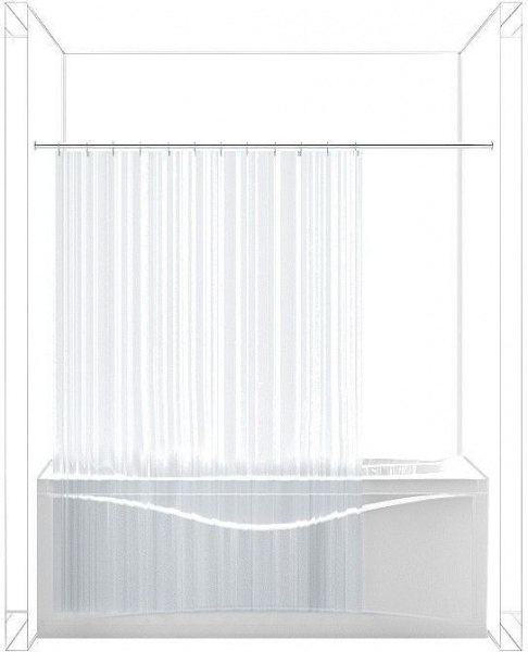 Карниз для ванны Aquanet прямой 120