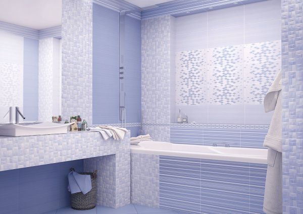 Керамическая плитка настенная AltaCera Твист синий / Twist Azul 249*500, WT9TWS03