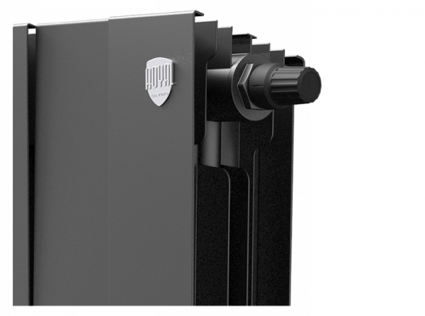 Радиатор биметаллический Royal Thermo PianoForte 300 /Noir Sable VDR - 16 секций, черный графитовый,