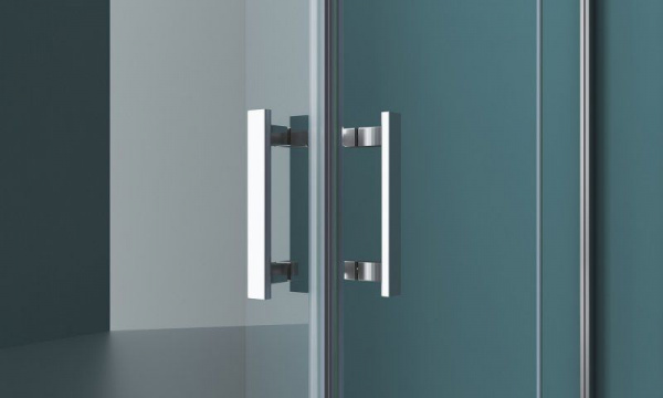 Душевая кабина BelBagno Kraft 120x80 прозрачное стекло, хром левый, KRAFT-AH-22-120/80-C-Cr-L