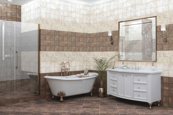 Керамическая настенная плитка Azori IDALGO CREMA 31,5*63 1с, 507211201