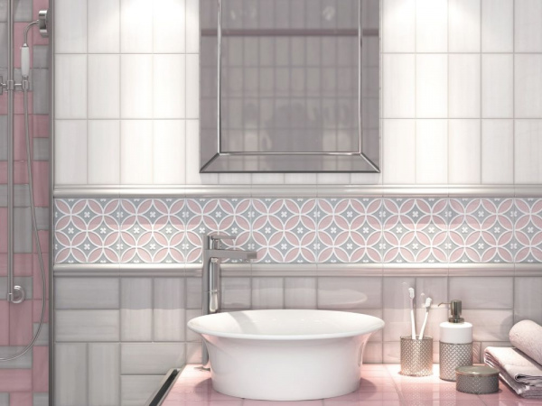 Плитка настенная Kerama Marazzi Мурано 7,4х15 розовый 16031