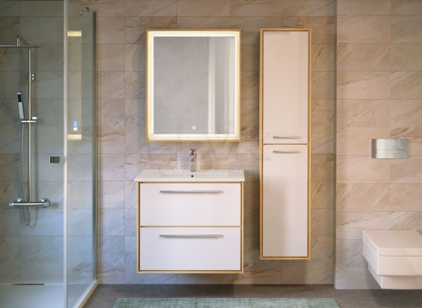 Зеркало Raval Frame 60 Дуб сонома с подсветкой (сенсор), Fra.02.60/W-DS
