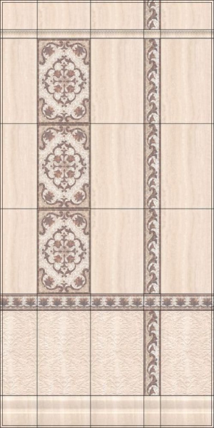 Керамическая плитка настенная Kerama Marazzi Пантеон 25х40 св. беж. Структура, 6339