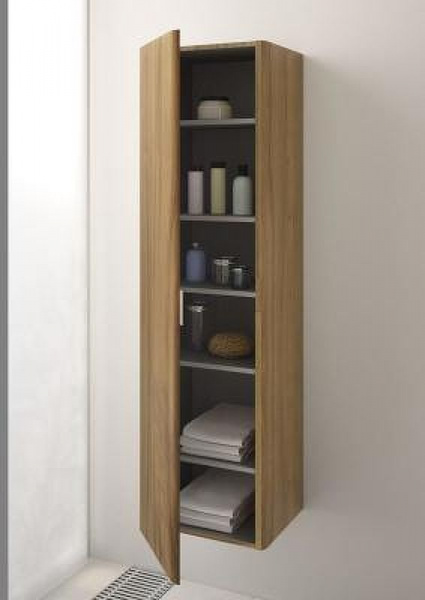 Шкаф-пенал Vitra Nest Trendy 45 L,  с корзиной для белья, натуральная древесина, 56187