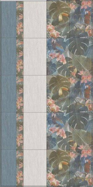 Бордюр Kerama Marazzi Пальмовый лес 25x7,7 HGD\A363\6000